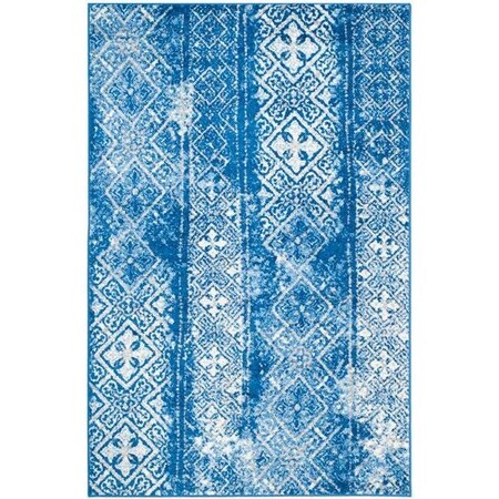 Safavieh Adirondack Power Loomed Rectangle Rug, Silver - Blue, 2 Ft. 6 In. X 10 Ft. ADR111F-210
